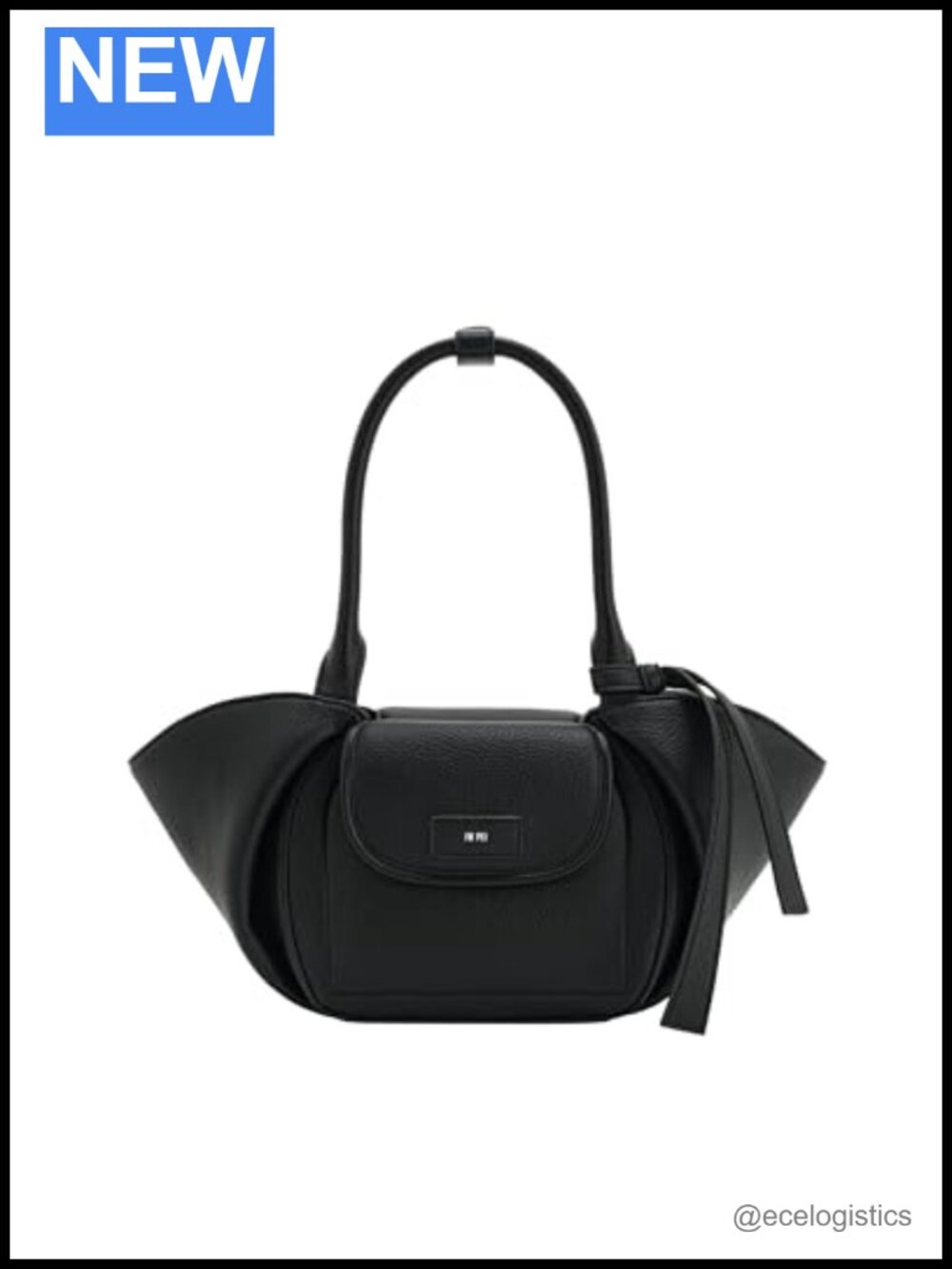 Vegan Leather Shoulder Bag with Magnetic Snap Closure, Fits iPhone 15 Pro Max